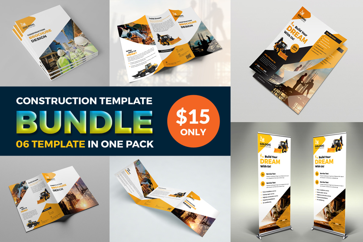 Construction Template Bundle, a Brochure Template by Orcshape Studio