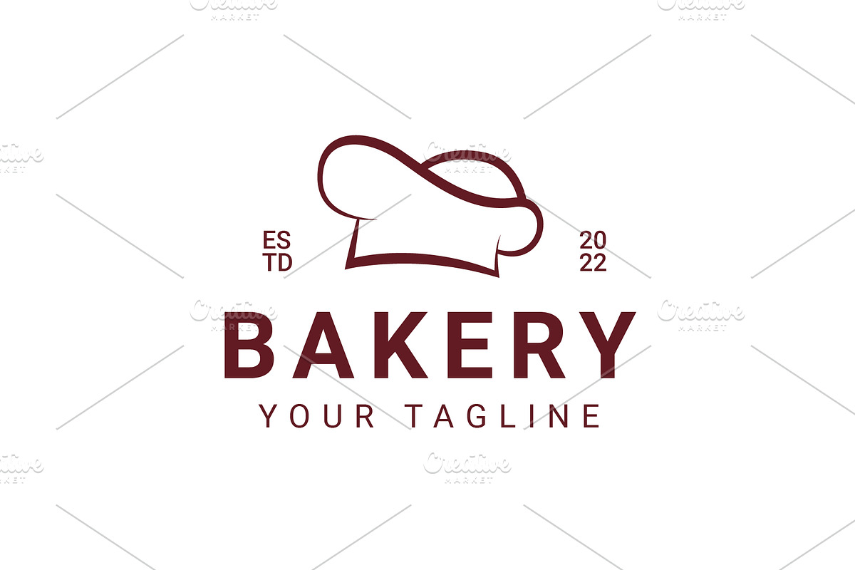 Bakery Chef Hat Cake Logo Bundle, a Branding & Logo Template by Dyn Studio (Photo 3 of 6)