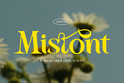 Mistont - Beautiful Serif Font, a Serif Font by Imoodev (Thumbnail 1 of 5)