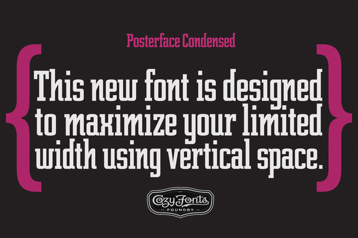 Posterface Condensed preview 2