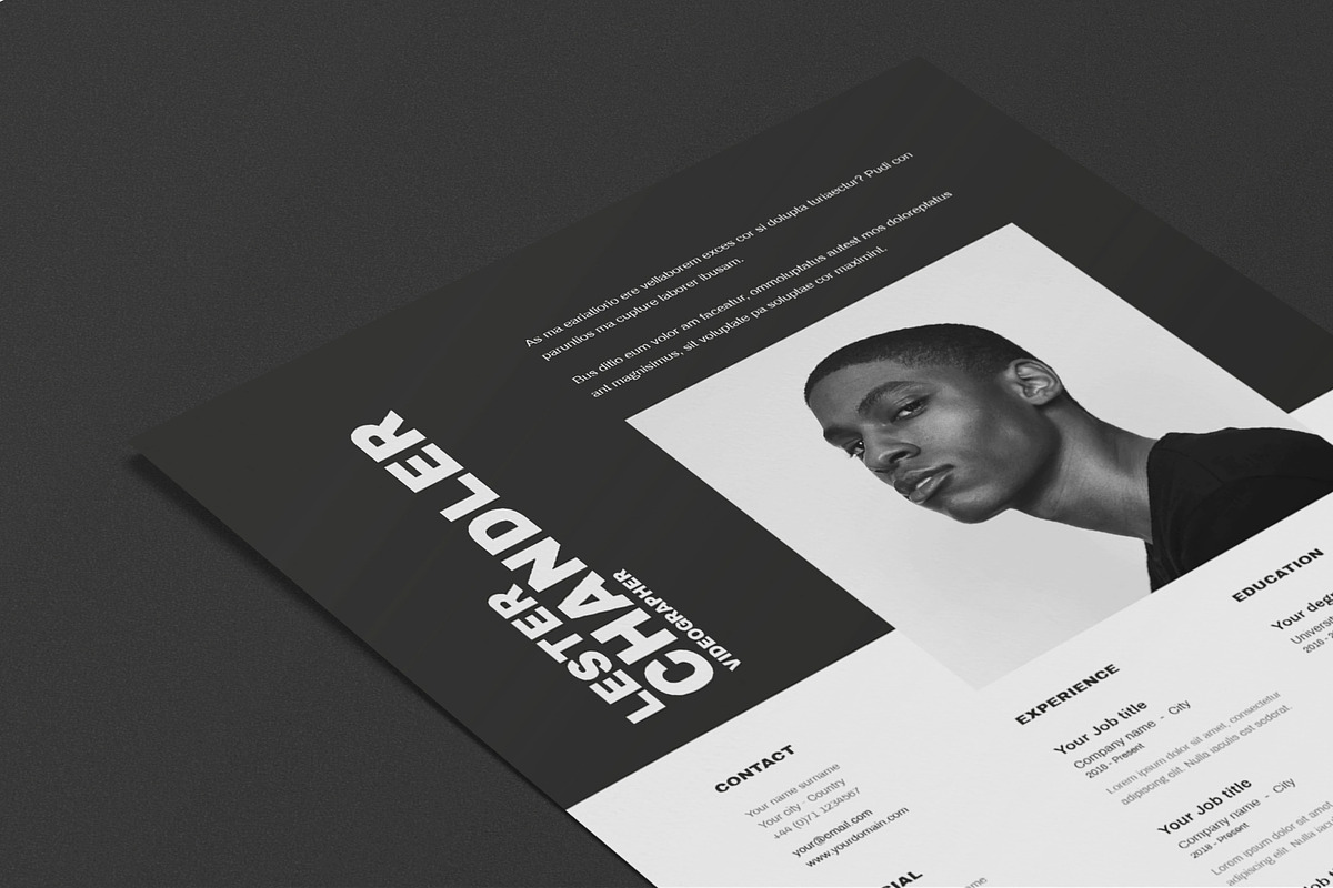 Lester | CV / resume template, a Resume Template by CV house (Photo 2 of 9)