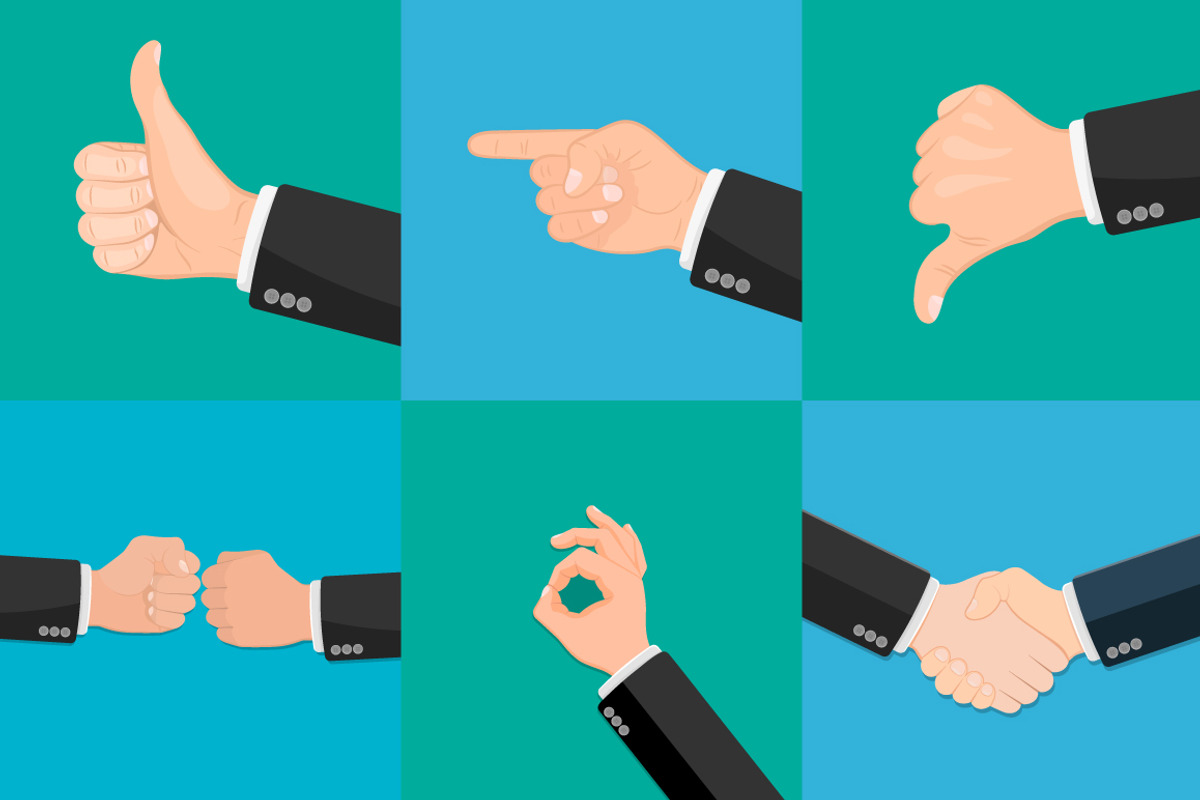 Realistic vector hands. Set №2, a Finance Illustration by pattern shop