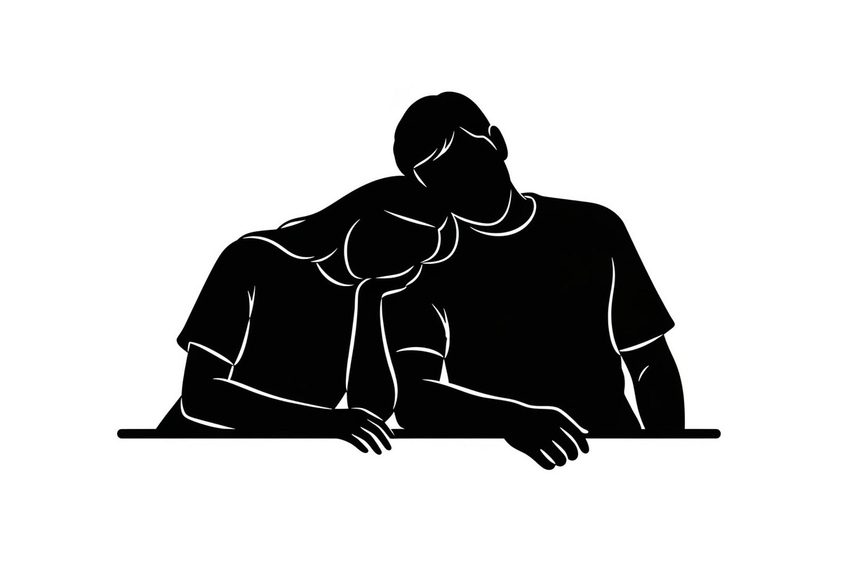Romantic Couple in Nature Silhouette, a Graphic by Artivon (Photo 2 of 13)