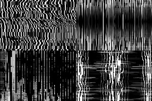 20 Seamless Broken B/W TV Patterns