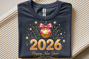 2026 Happy Glitter New Year PNG, an Illustration by SinaCreation (Thumbnail 8 of 11)