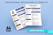 Professional Application CV Template, a Print Template by Snapybiz (Thumbnail 1 of 10)