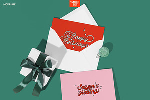 Christmas Greeting Cards Mockups 001