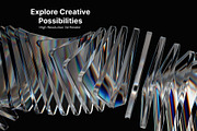 3D Geometric Glass Background Shapes, a Graphic by LarysaZabrotskaya (Thumbnail 11 of 11)