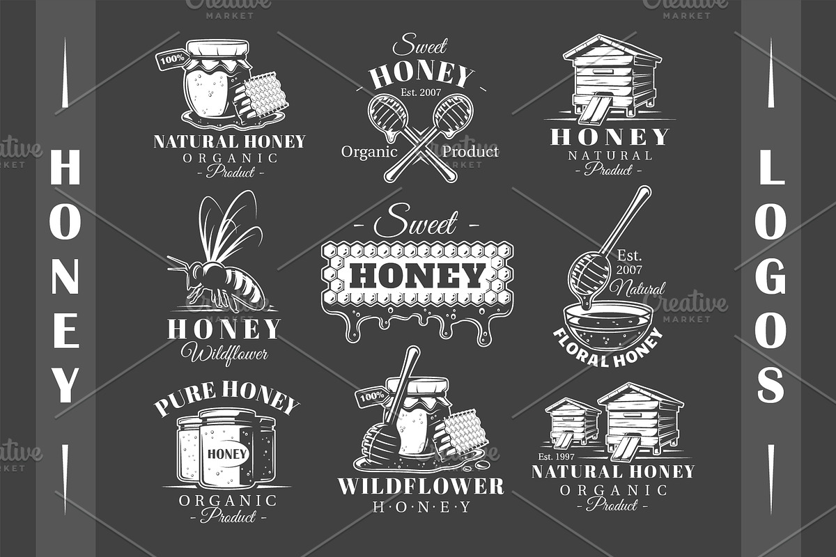 18 Honey Logos Templates, a Branding & Logo Template by Art Design (Photo 7 of 19)