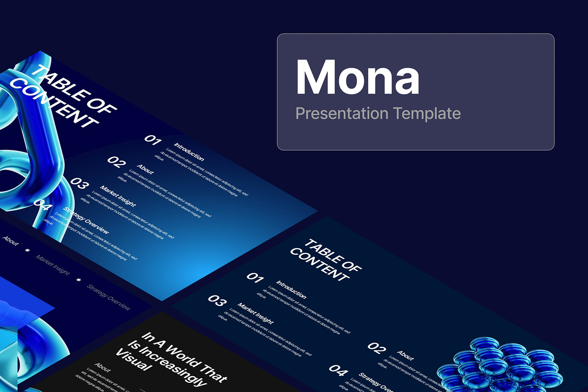 Mona - Business Powerpoint Template, a Presentation Template by Eklip Studio (Photo 6 of 6)