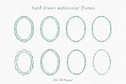 Watercolor Whimsical Green Frams, an Object Graphic by Solo Art Original (Thumbnail 3 of 12)