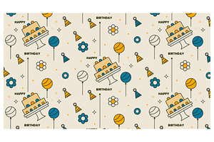 Festive birthday celebration, a Decorative Illustration by Creative Backgrounds