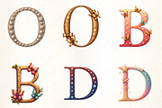 Sparkling Stars Butterflies Alphabet, an Illustration by CrexoraLab (Thumbnail 4 of 5)