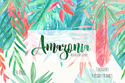 Tropical leaves. Amazonia gold, a Decorative Illustration by LABFcreations (Thumbnail 7 of 8)