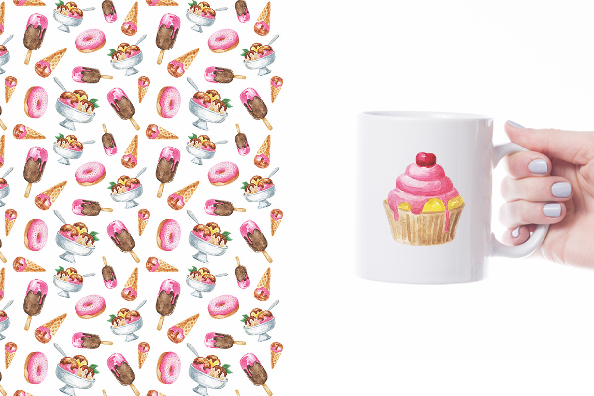 Watercolor pastry for bakery, a Food Illustration by CreativeByLu (Photo 12 of 12)
