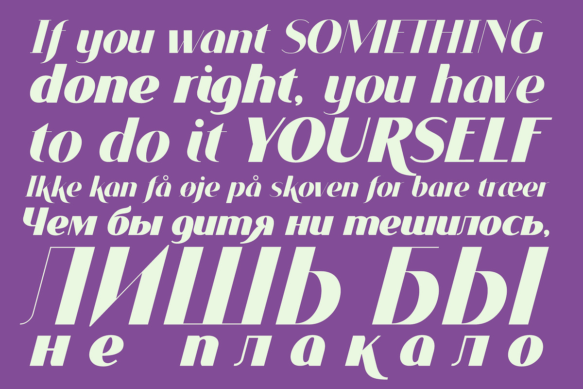 VOGUER Sans Italic preview 2
