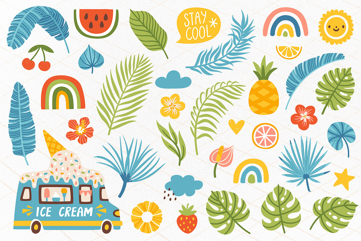 Ice Cream. Sweet summer clipart., a Decorative Illustration by MagicForestory (Photo 3 of 5)