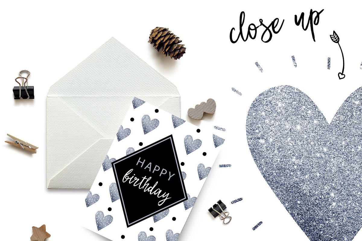 Silver Glitter Heart Clip Art, a Graphic by ConfettiBears (Photo 3 of 5)