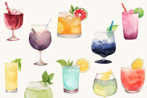 Cocktail And Drink Clipart