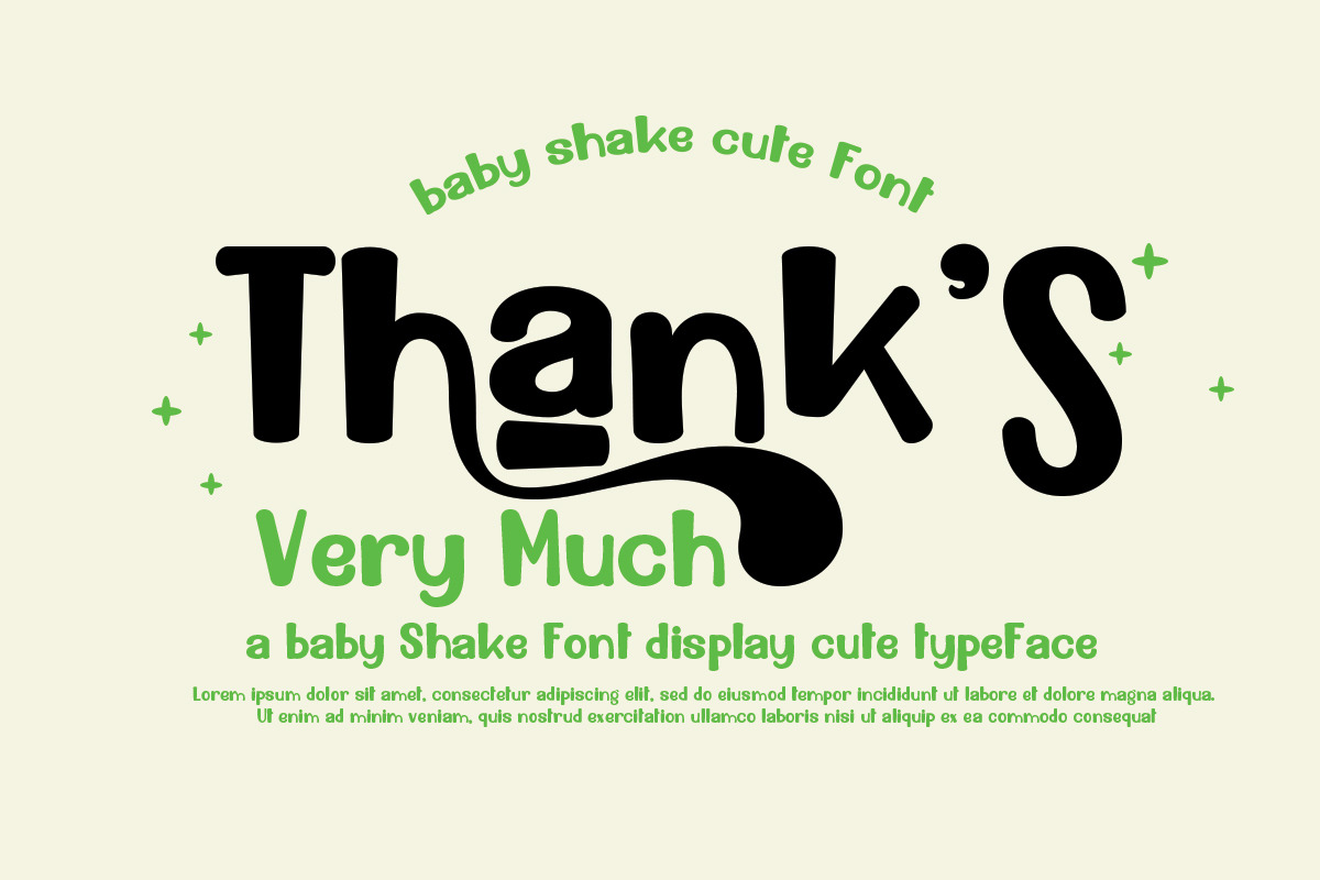 Baby Shake, a Handwritten Font by Bramcreative (Photo 10 of 10)