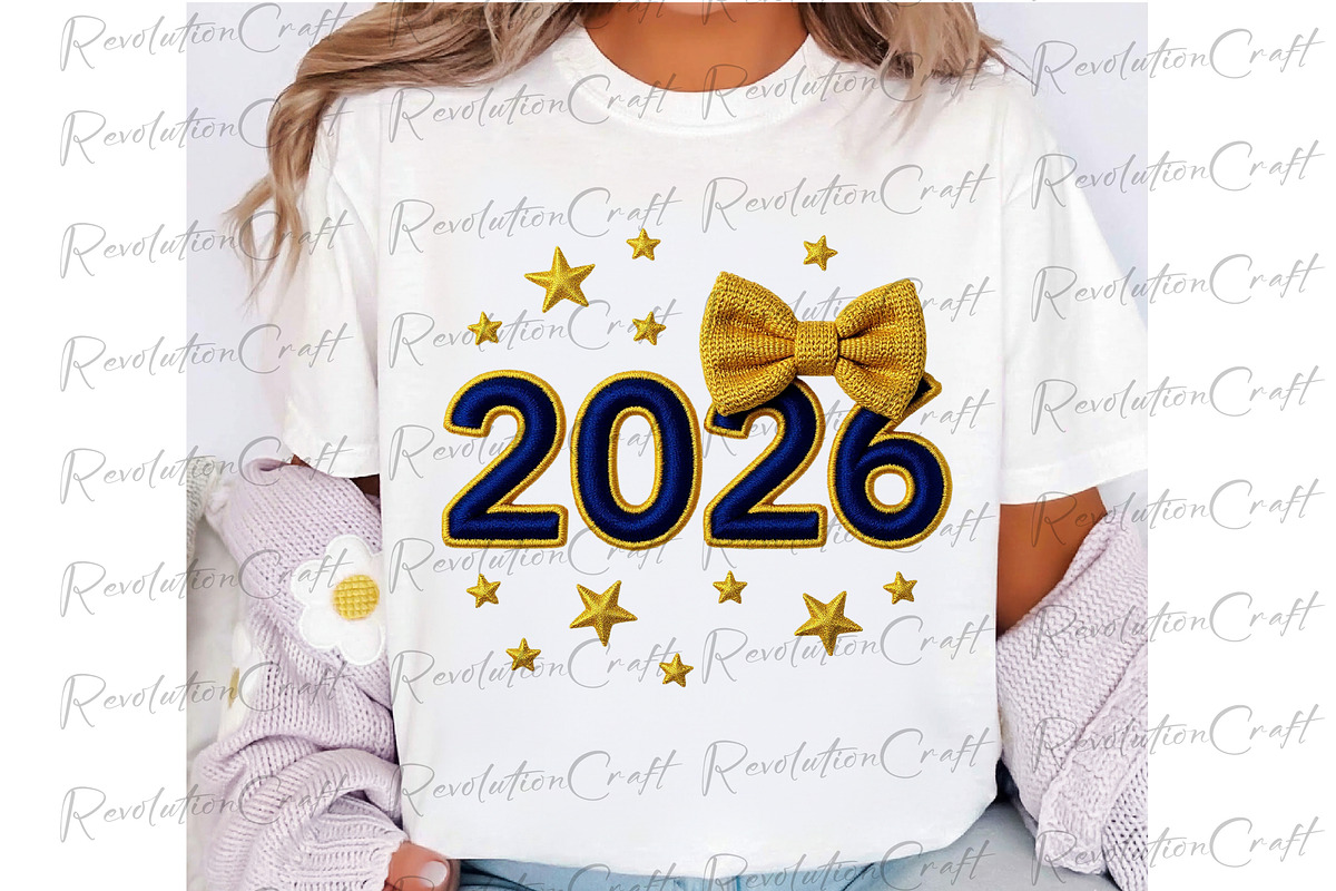 Yarn Crochet New Year 2026 Png, an Illustration by OK Design (Photo 3 of 4)