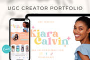 Colorful UGC Canva Portfolio Website, a Landing Page Template by BLDGtheBoutique (Thumbnail 3 of 12)