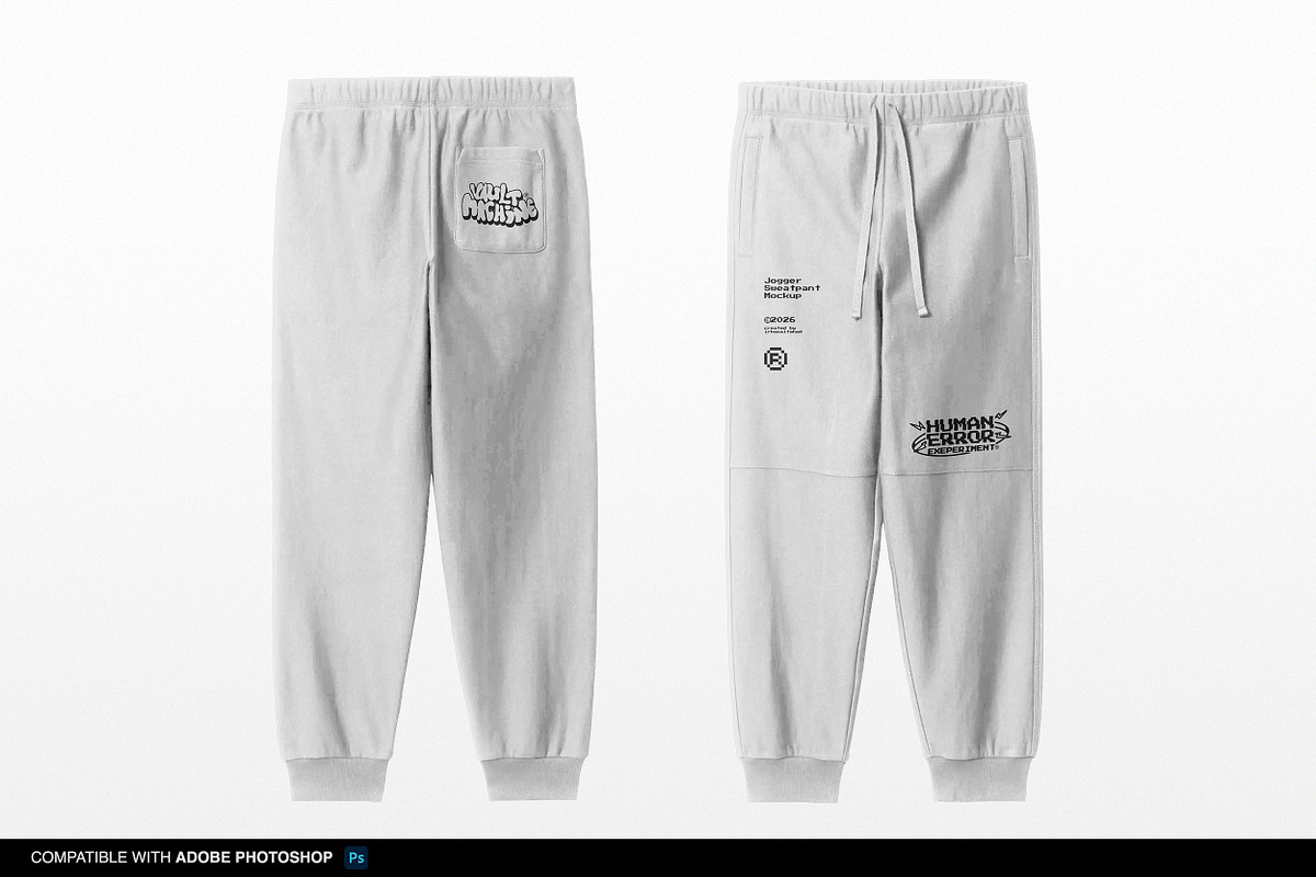 Jogger Sweatpants Mockup, a Bottom Mockup by Irhasalfahad (Photo 2 of 5)
