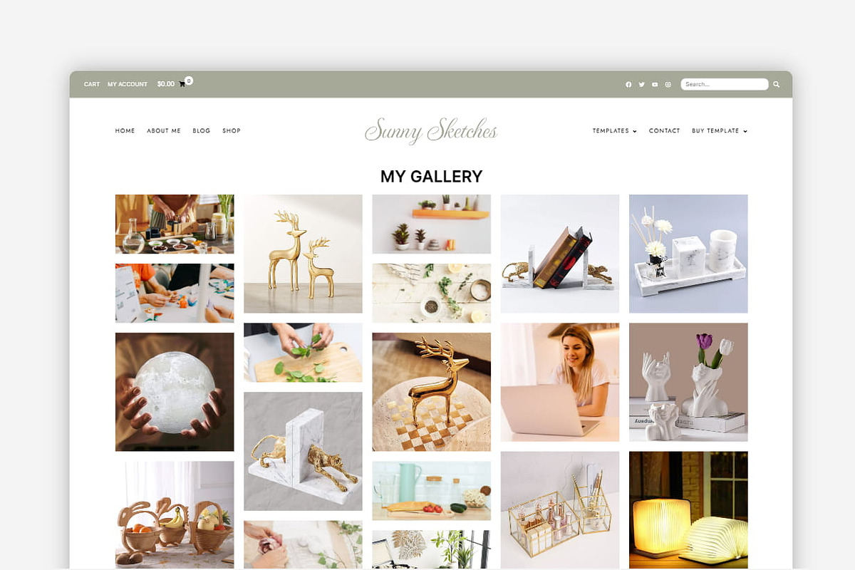 Sunny Sketches - WordPress Blog & Shop Theme preview 6
