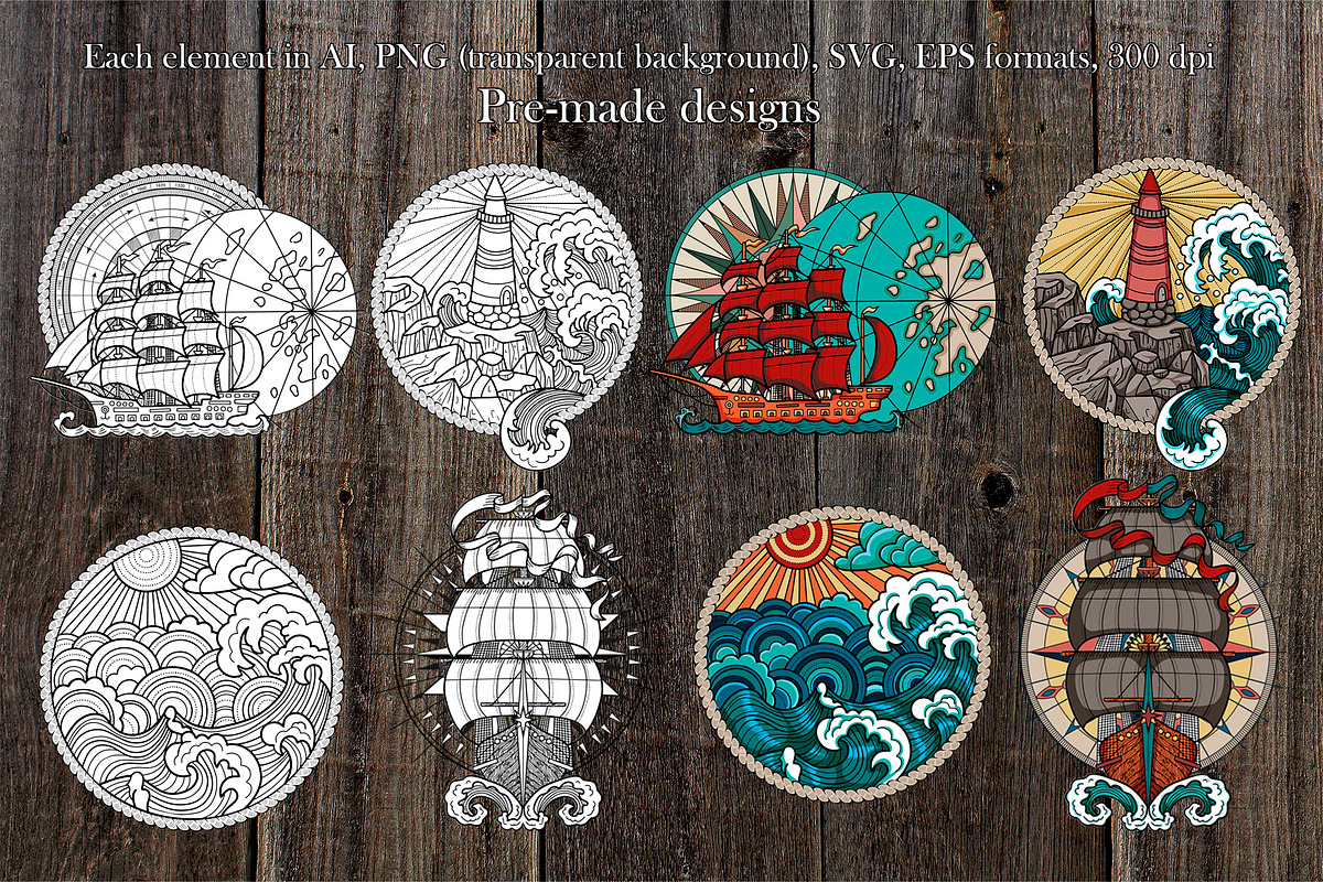 Sea Vintage, a Graphic by Samiramay (Photo 7 of 9)