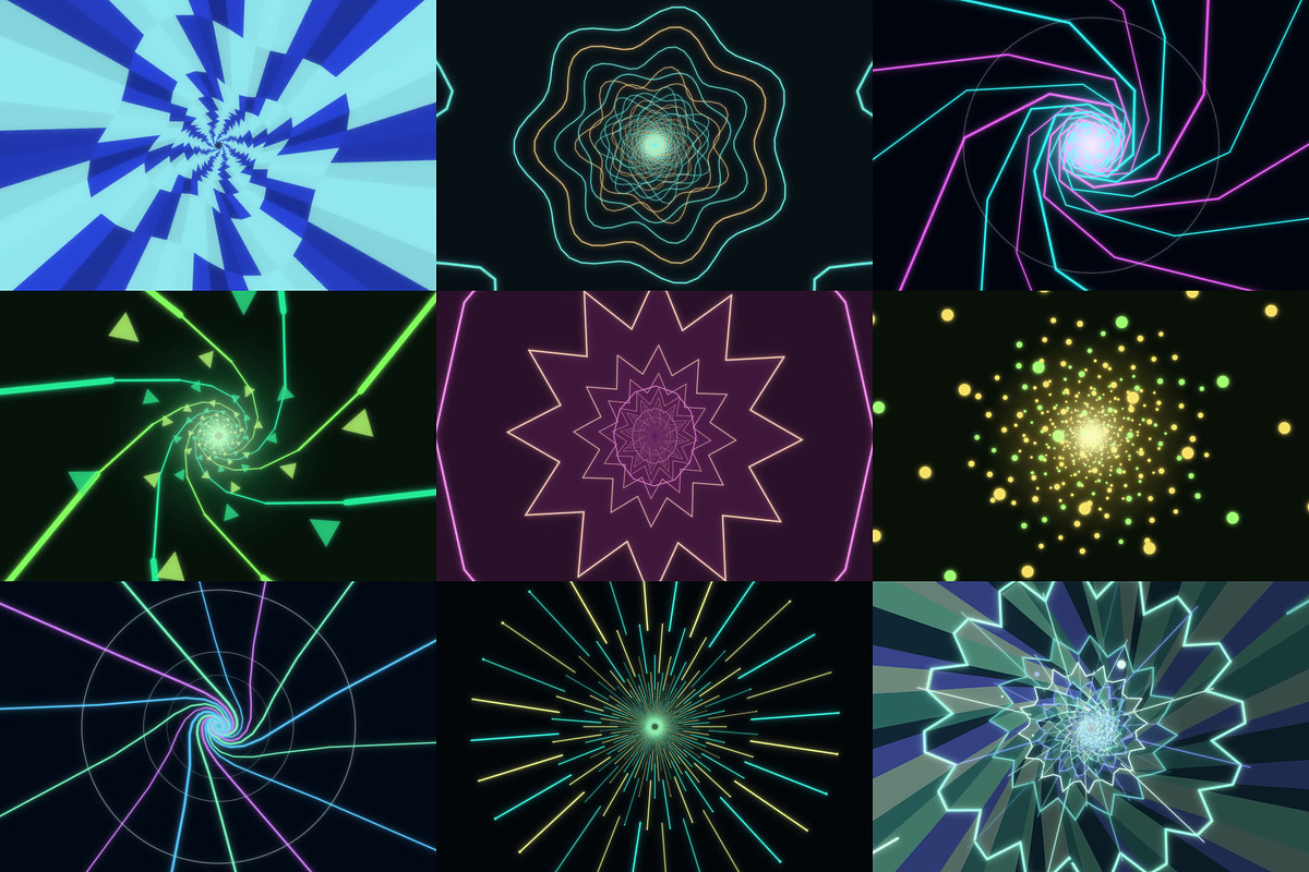 Tunnel Vjloops for Video Cutter, a Wallpaper Graphic by cheapmotiongraphics (Photo 3 of 7)