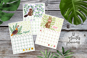 2022 calendar planner with animals, a Stationery Template by MagicForestory (Thumbnail 3 of 8)
