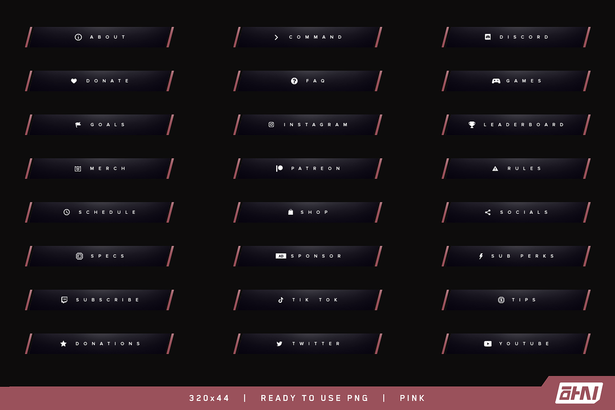 Slash – Twitch Panels, a Templates & Theme by Yunji Studio (Photo 11 of 11)