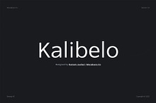 Kalibelo - Sans Serif Font