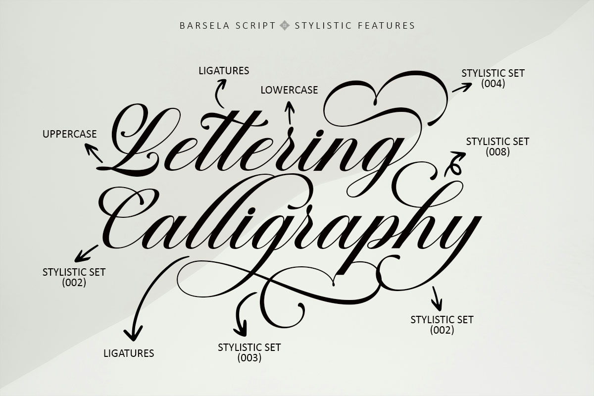 Barsela Calligraphy, a Script Font by Suza Studio (Photo 7 of 12)