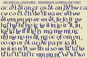 Roommate Surrealism Font