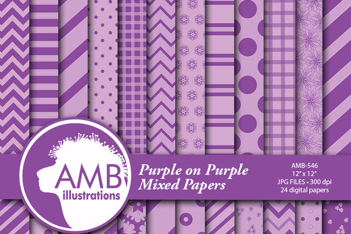 Purple & Lavender Papers AMB-546