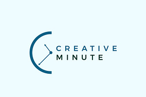 Creative Minutes Clock Logo Design, a Branding & Logo Template by AlvinStd