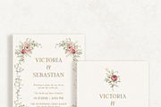 Watercolor Blush Roses Floral Set, a Decorative Illustration by Carol Lozove (Thumbnail 9 of 50)