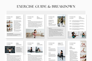 Fitness Workout Book Template