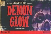 Demon Glow - Horror Font, a Font by Remedy667 (Thumbnail 1 of 3)