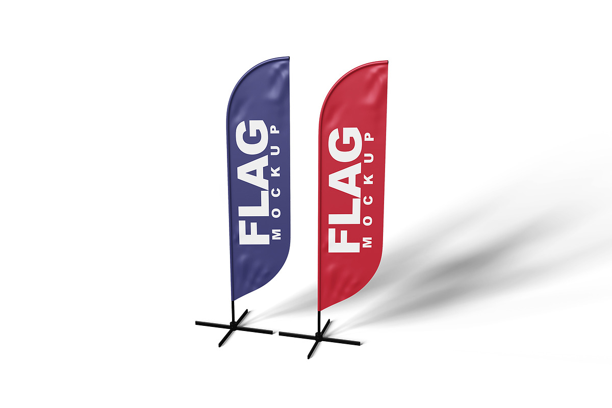 Flag Mockup, an Advertising Mockup by mockupbuys (Photo 18 of 26)