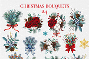 Christmas Magic Watercolor Clipart, a Seasonal Illustration by DiashaArt (Thumbnail 6 of 18)