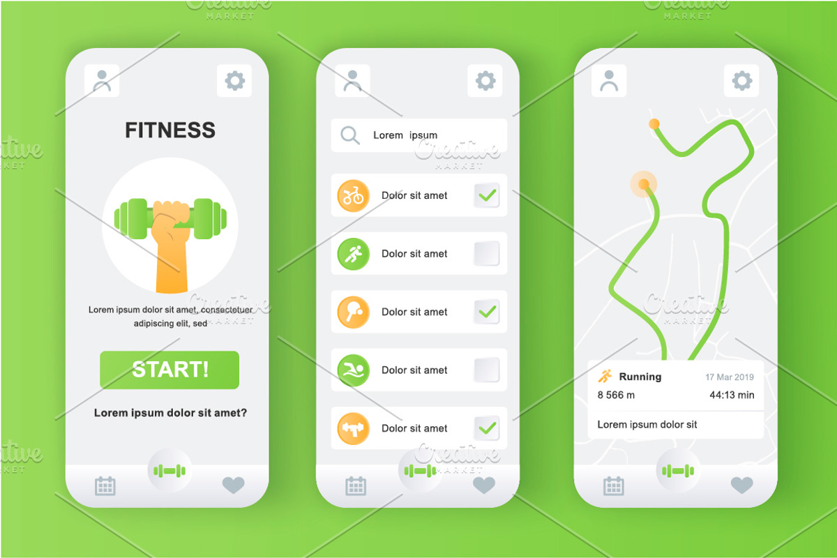 Unique Mobile App UI Kit, an App Template by alexdndz (Photo 16 of 36)