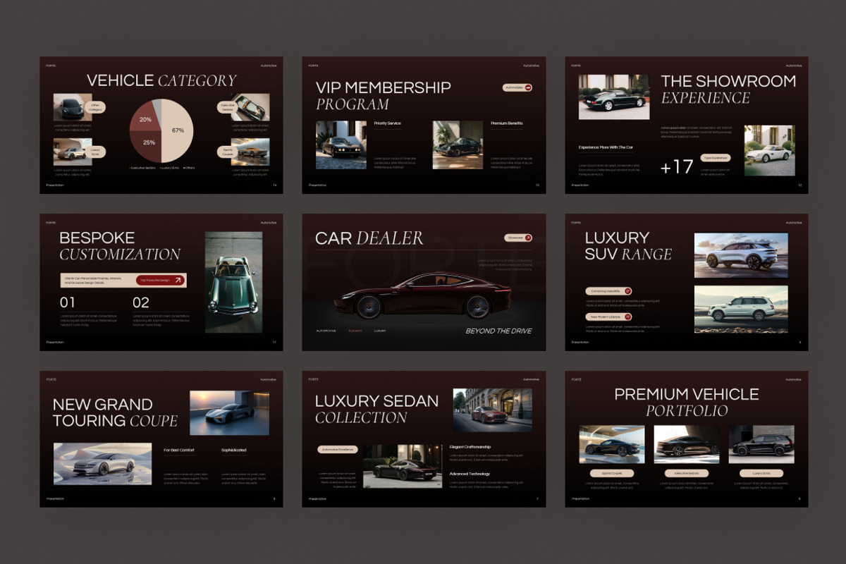 Elegant Car Dealer Google Slides, a Presentation Template by Loin Studio (Photo 2 of 4)