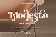 Modesto - Retro Modern Stylish Serif, a Serif Font by Qweera Studio (Thumbnail 1 of 12)
