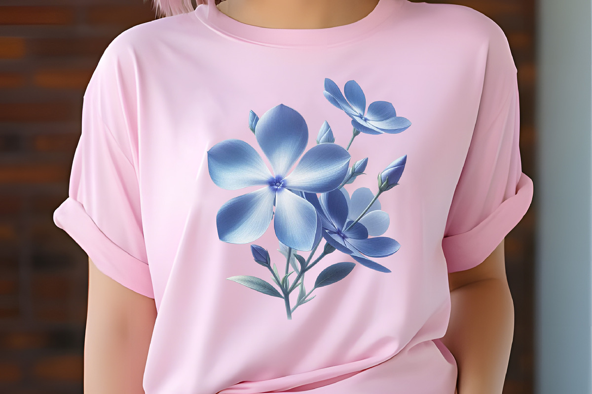 Periwinkle Flower Watercolor Clipart, an Illustration by RobertsArt (Photo 5 of 7)