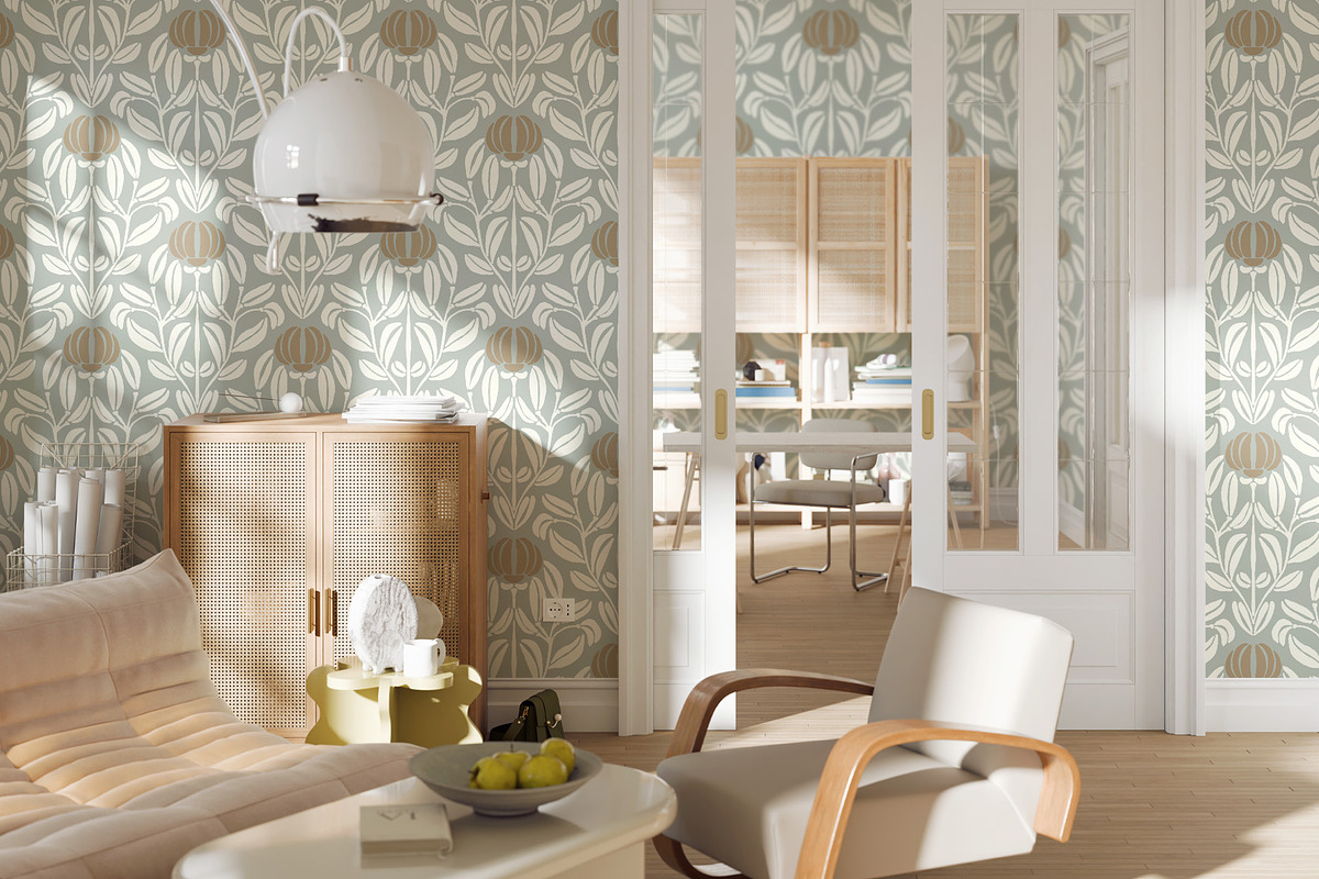 Classic Wallpaper No 8, a Wallpaper Graphic by Bloomart Studio (Photo 2 of 6)