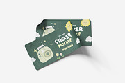 Sticker Mockup, a Product Mockup by bimockup (Thumbnail 2 of 6)