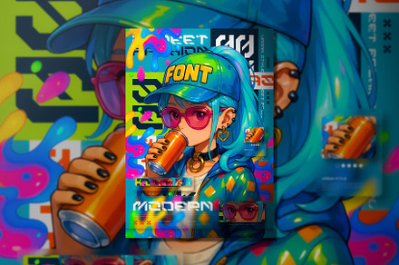 Modern Pop Flyer Poster Design, a Poster Template by Brainwave
