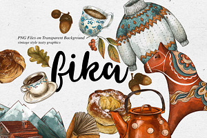 The Fika cozy clipart